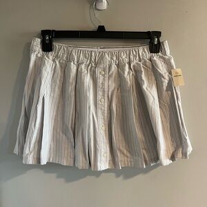 Striped skirt / skort with pockets